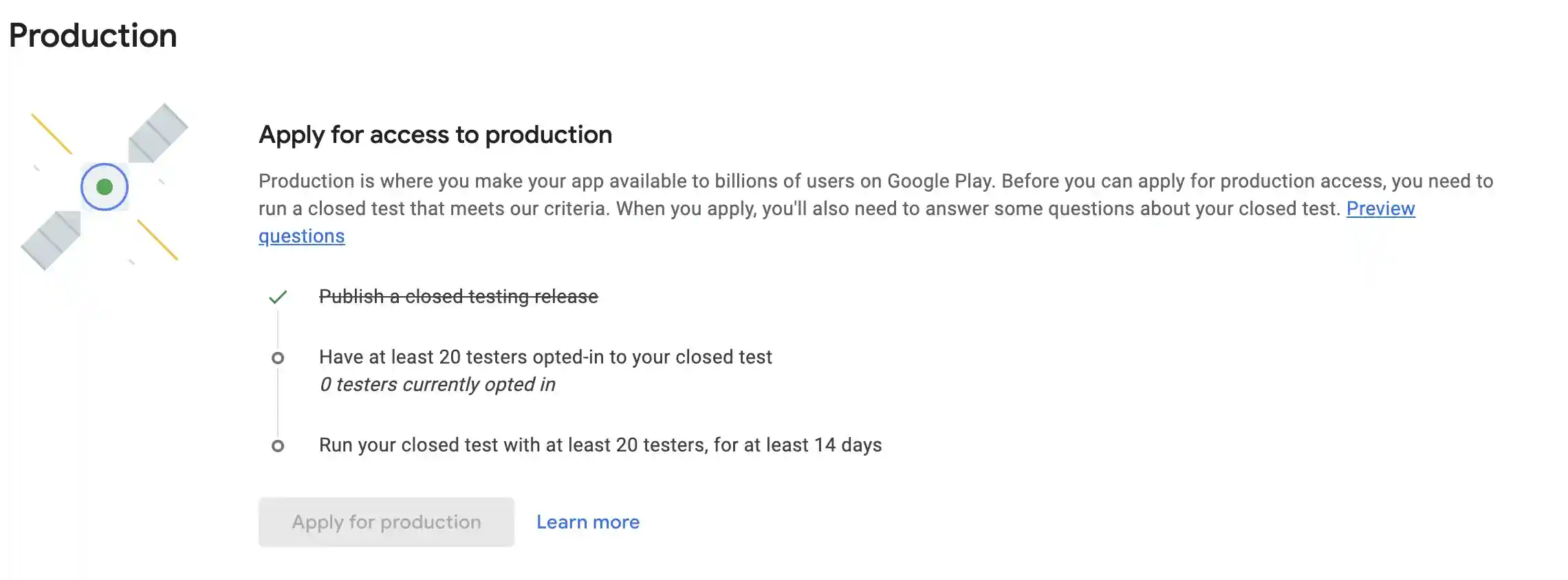 Verifying testers are enrolled and installed in Google Play Console